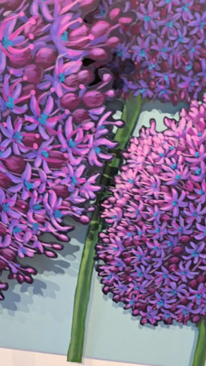 Alliums - 3 Dimensional Original Painting