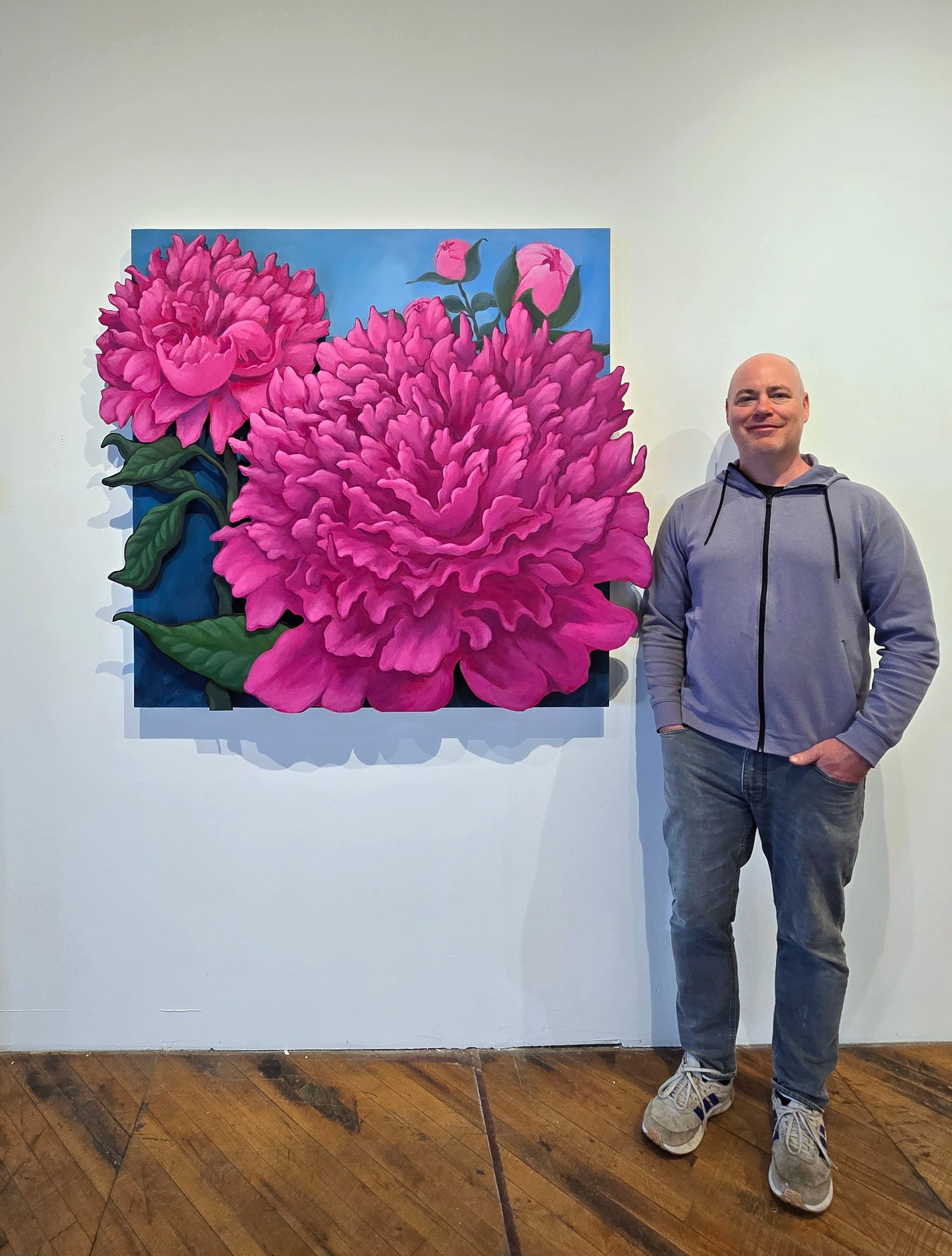 Peonies - 3 Dimensional Original Painting   AVAILABLE