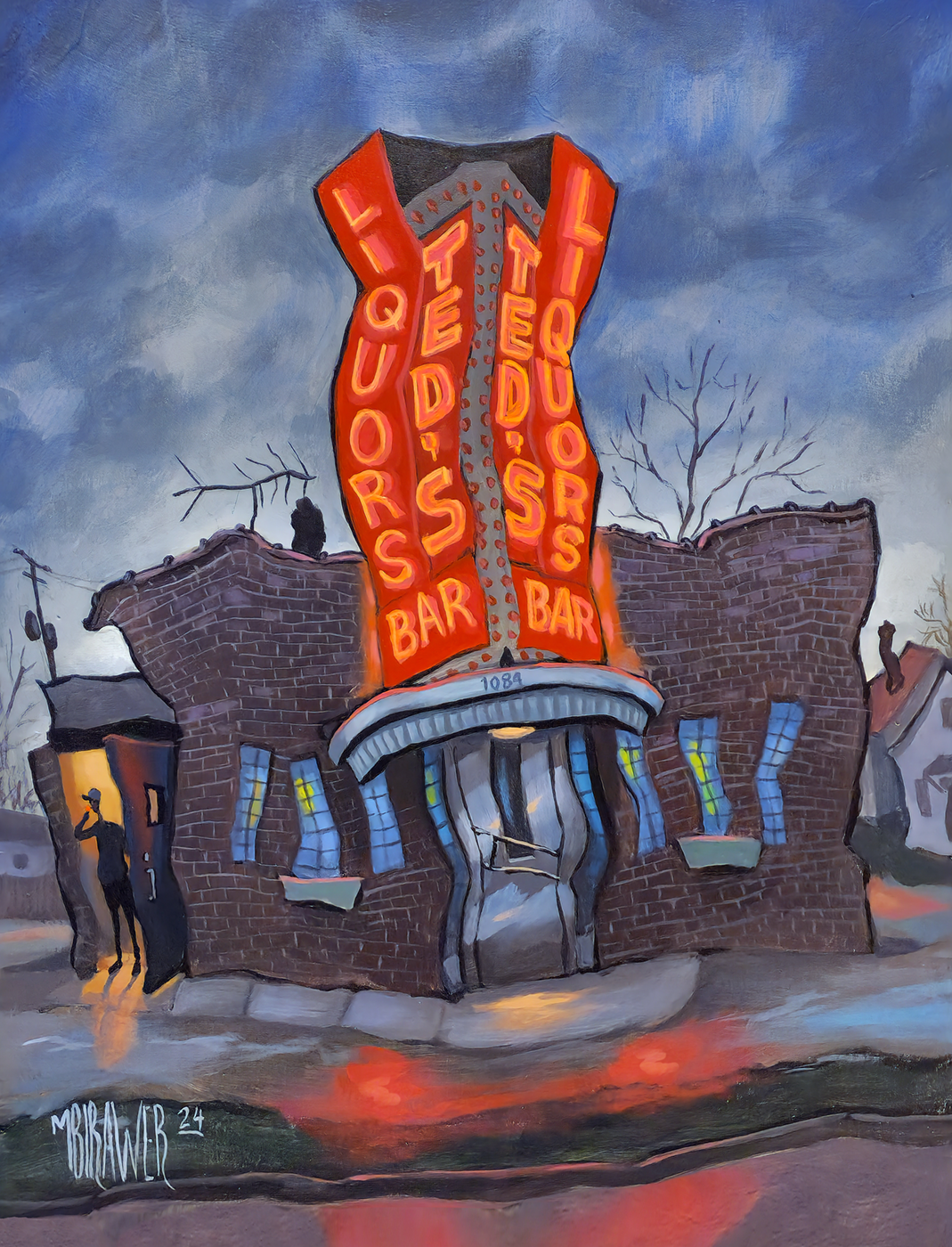 Ted's Liquors - St. Paul Original Painting     AVAILABLE