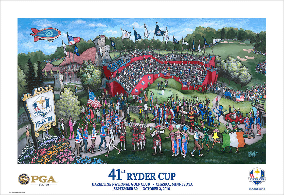 PGA to Use My Artwork for Official Licensed Merchandise for the 2016 Ryder Cup at Hazeltine