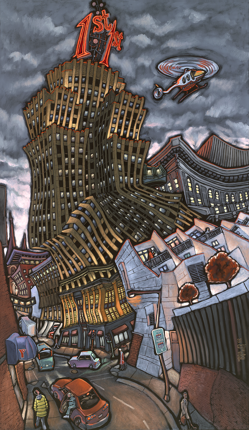 1st National Bank Original Painting