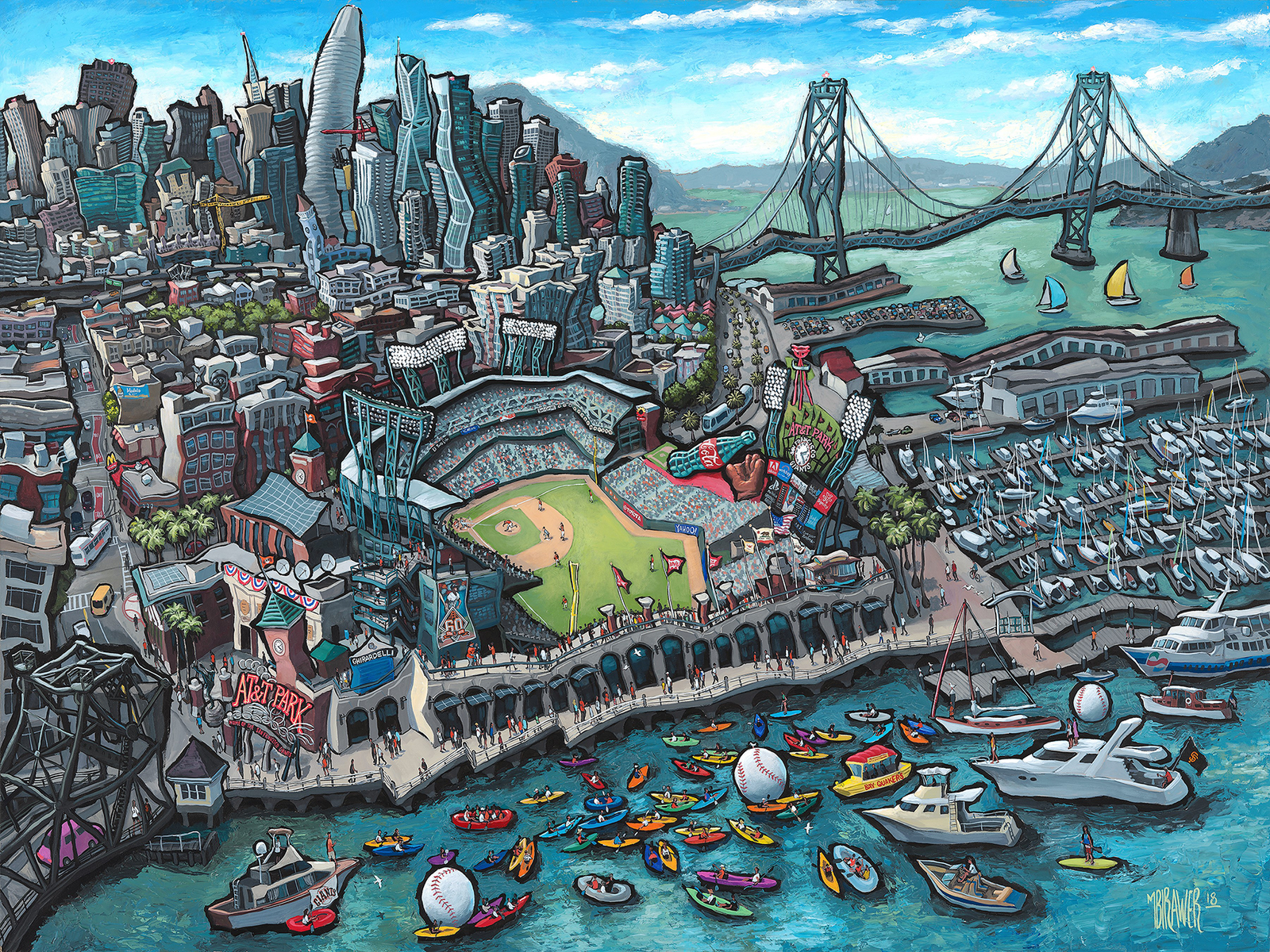 AT&T Park - San Francisco Original Painting