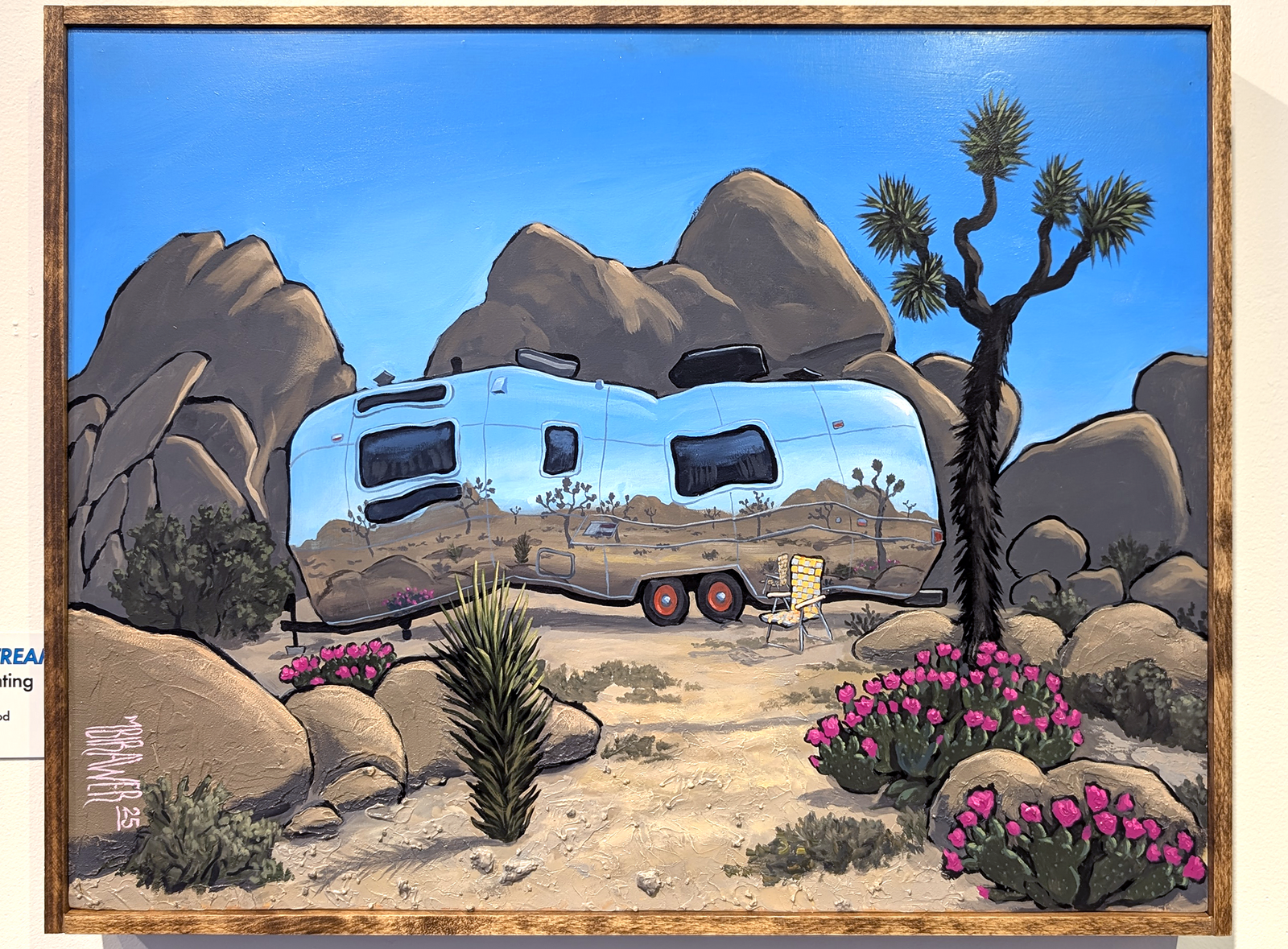 Airstream at Joshua Tree - Original Painting