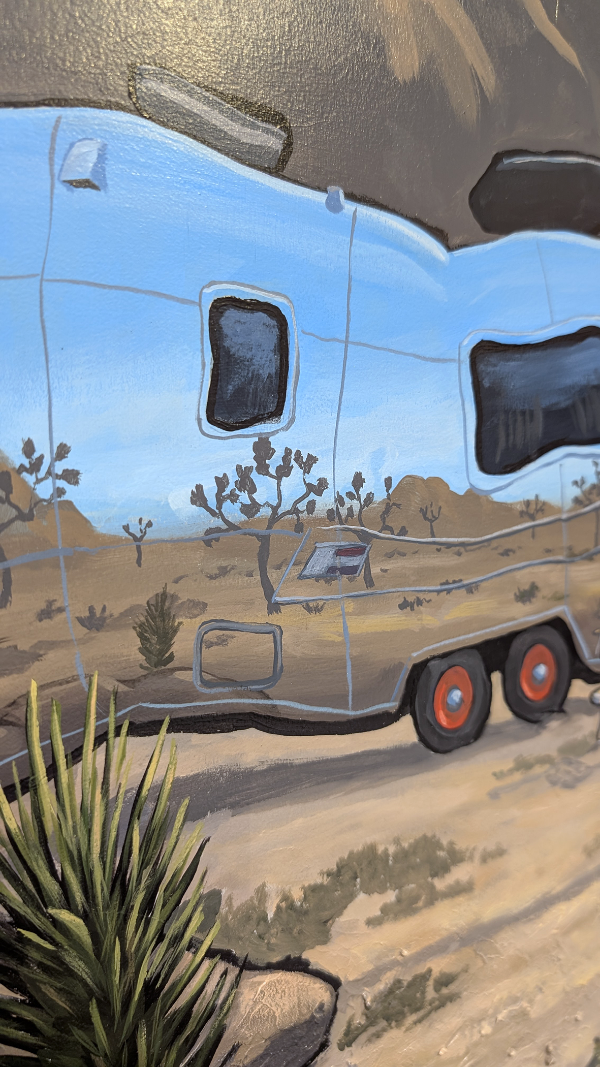 Airstream at Joshua Tree - Original Painting