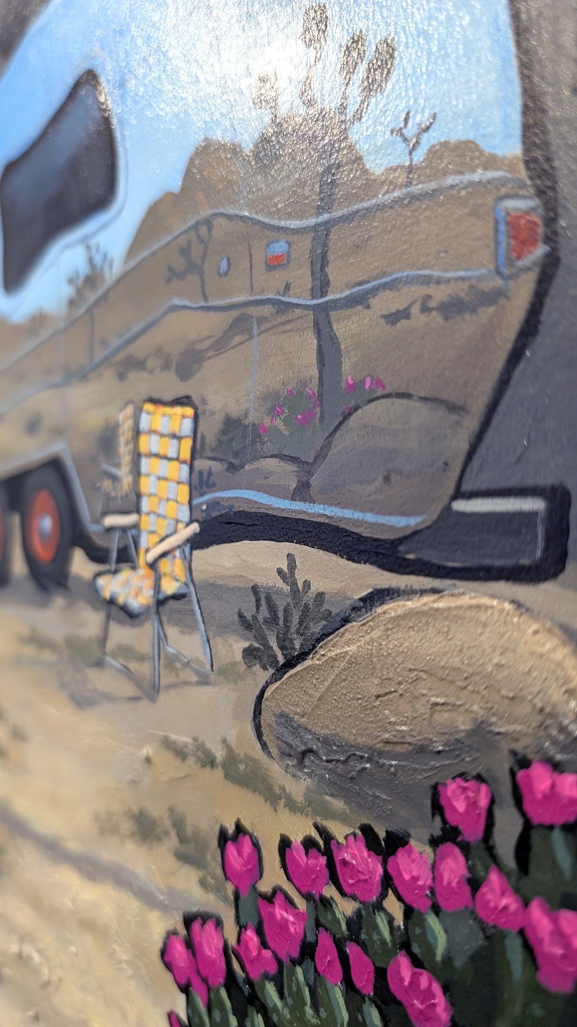 Airstream at Joshua Tree - Original Painting