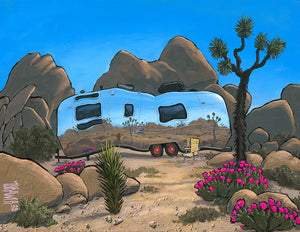 Airstream at Joshua Tree - Original Painting