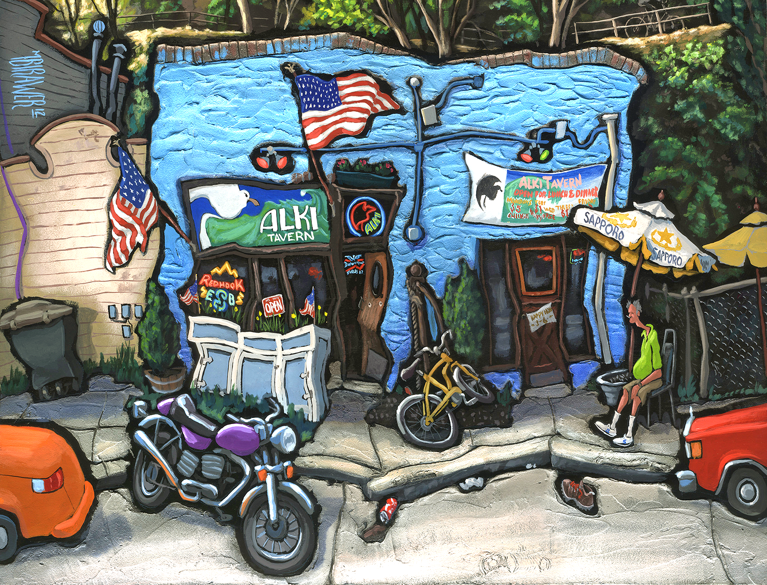 Alki Tavern Original Painting