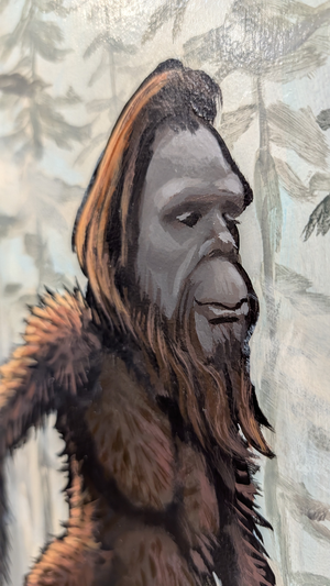Big Foot on Nature's Pitch - Original Painting   AVAILABLE