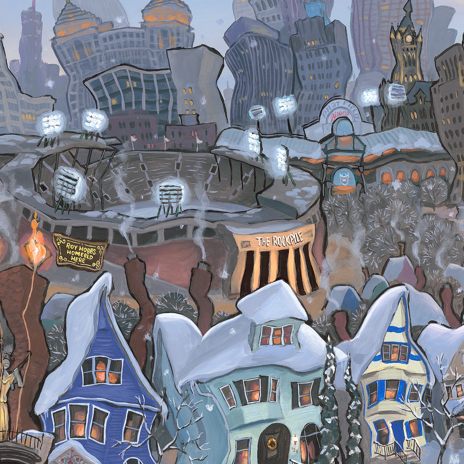 Buffalo - City of Snow - Original Painting