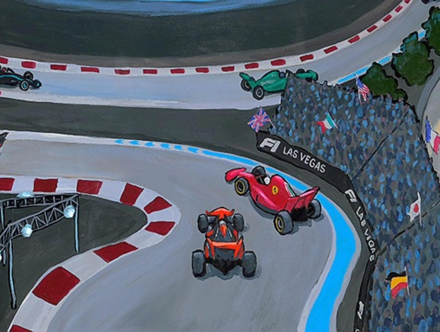 Las Vegas Skyline Original Painting