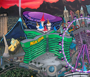 Las Vegas Skyline Original Painting