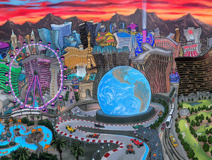 Las Vegas Skyline Original Painting