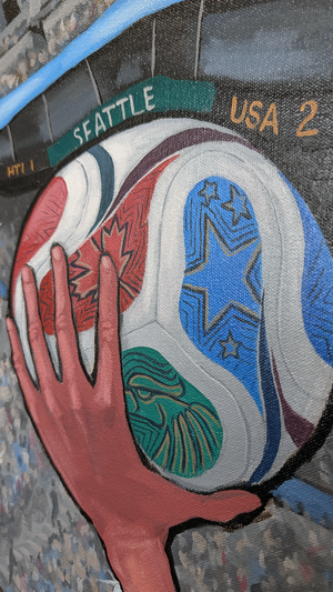World Cup - Seattle Original Painting   AVAILABLE