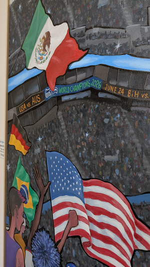 World Cup - Seattle Original Painting   AVAILABLE
