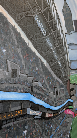 World Cup - Seattle Original Painting   AVAILABLE