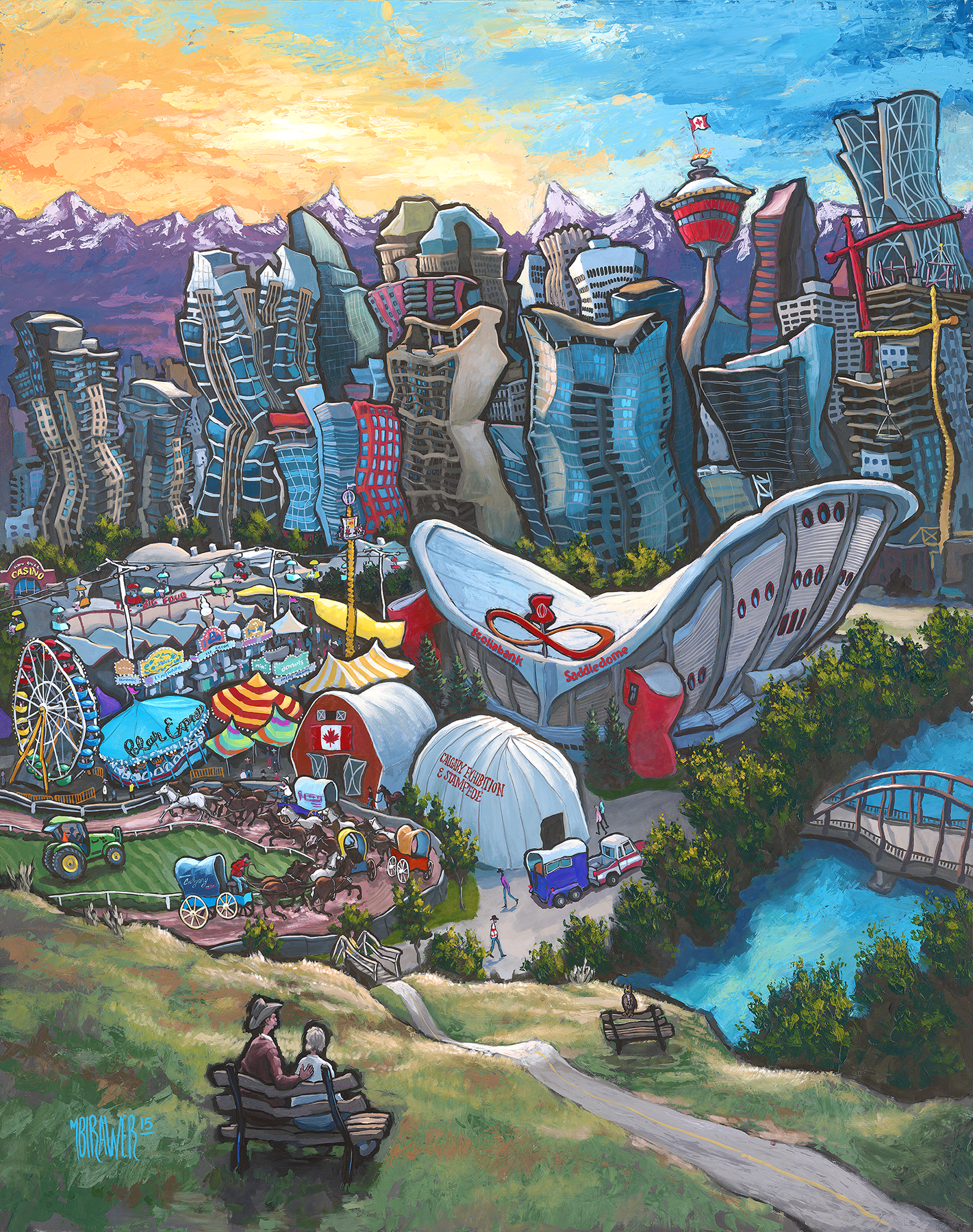 Calgary Original Painting