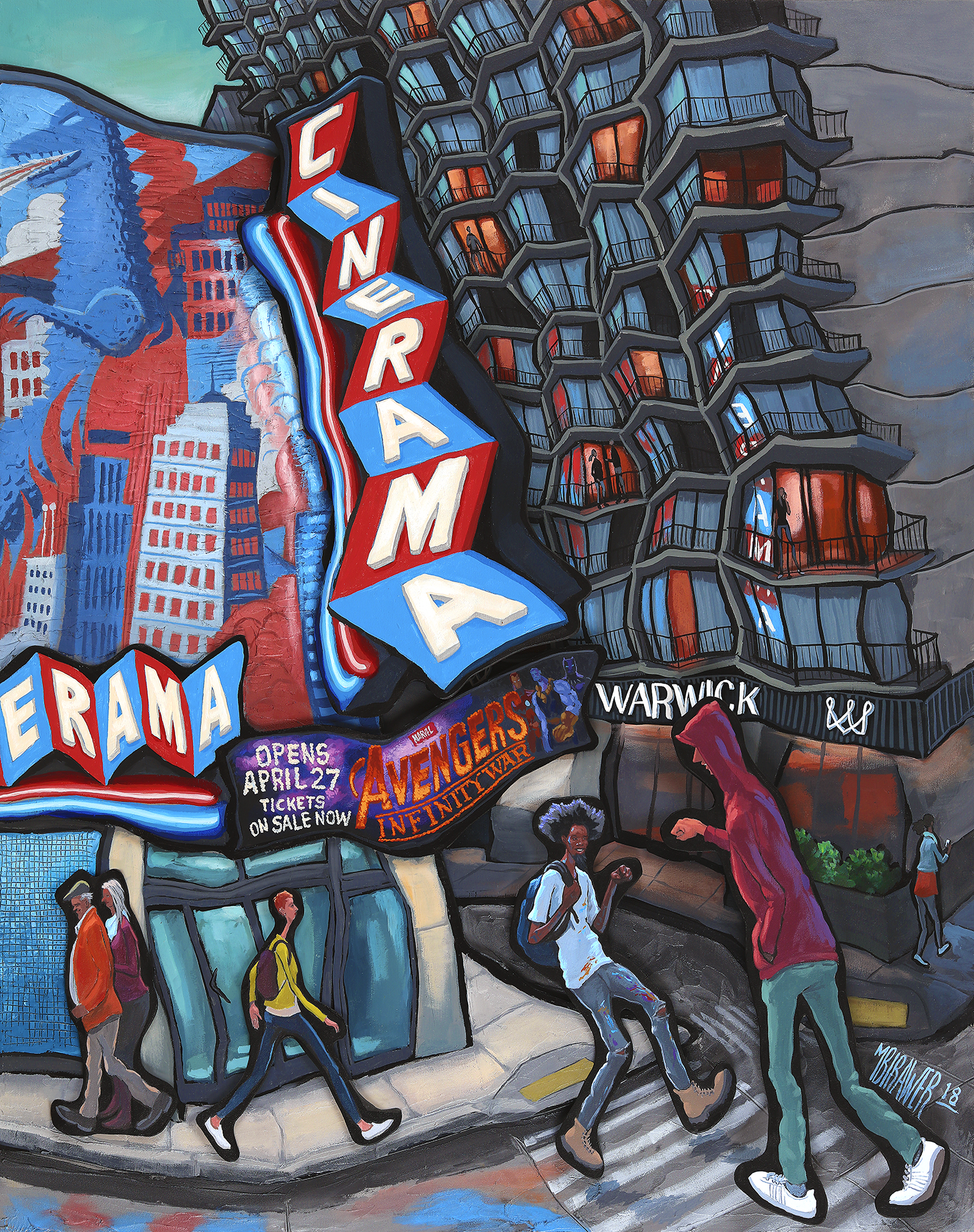 Cinerama - Seattle Original Painting