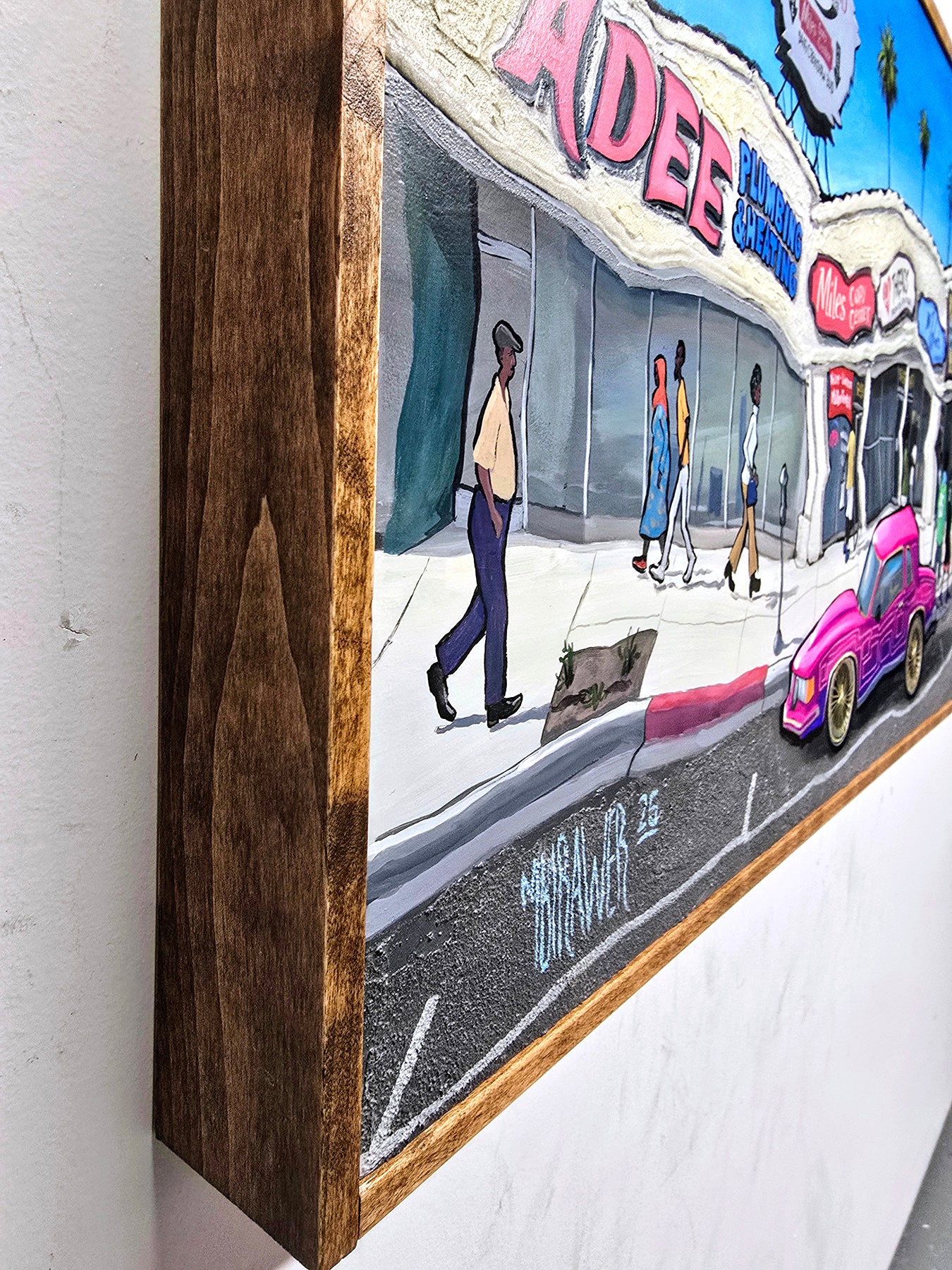 Cutlass G-Body In Crenshaw LA - Original Painting  AVAILABLE