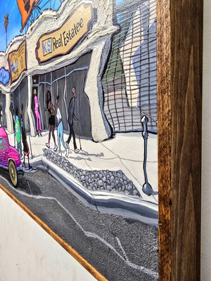 Cutlass G-Body In Crenshaw LA - Original Painting  AVAILABLE