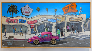 Cutlass G-Body In Crenshaw LA - Original Painting  AVAILABLE