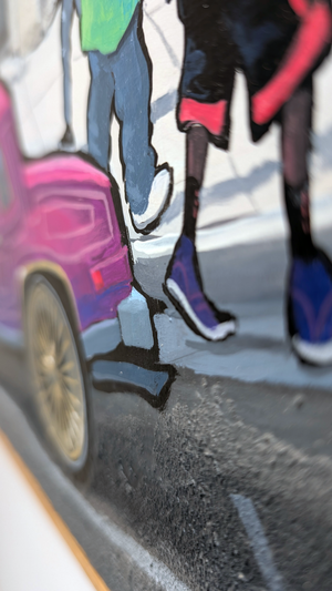 Cutlass G-Body In Crenshaw LA - Original Painting  AVAILABLE