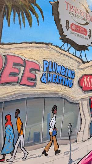 Cutlass G-Body In Crenshaw LA - Original Painting  AVAILABLE