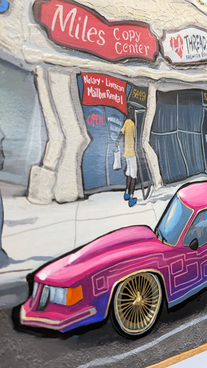 Cutlass G-Body In Crenshaw LA - Original Painting  AVAILABLE