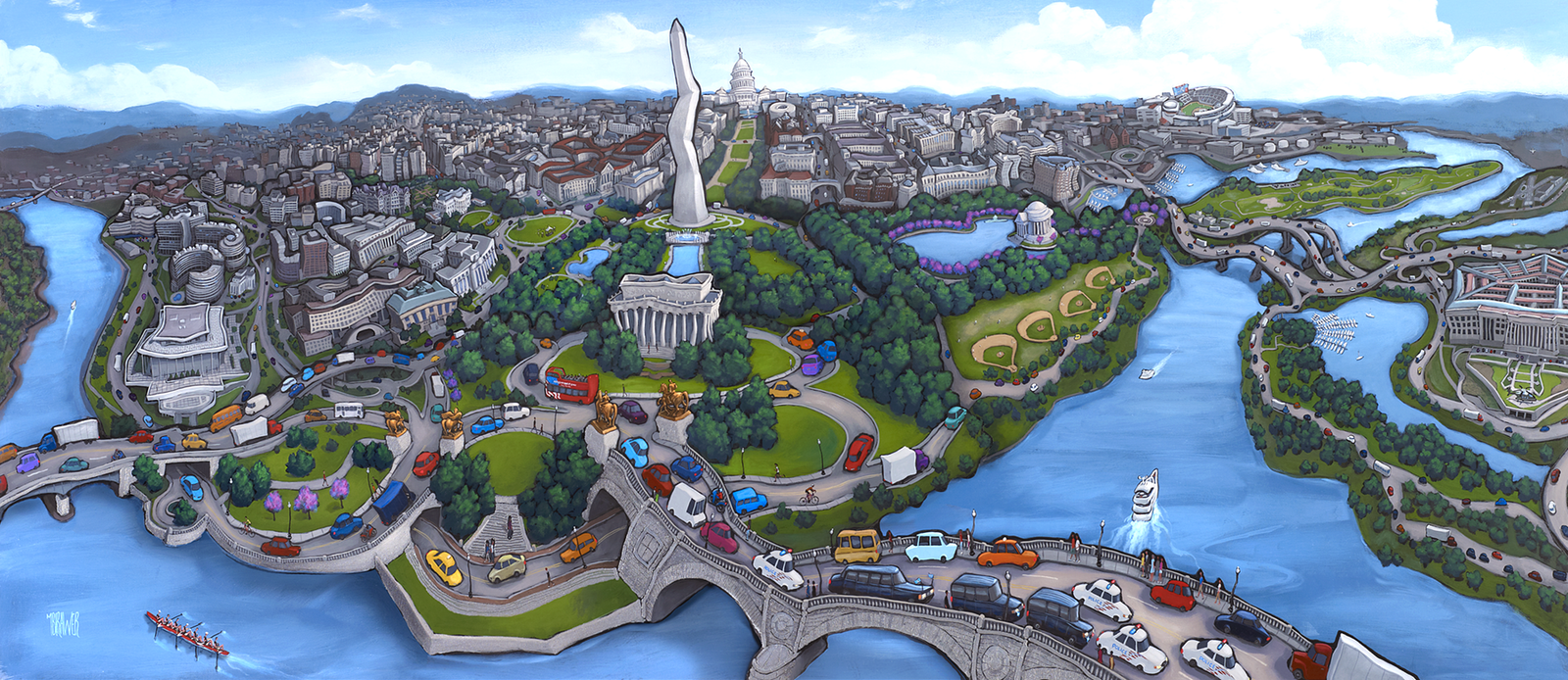 Washington D.C. Original Painting