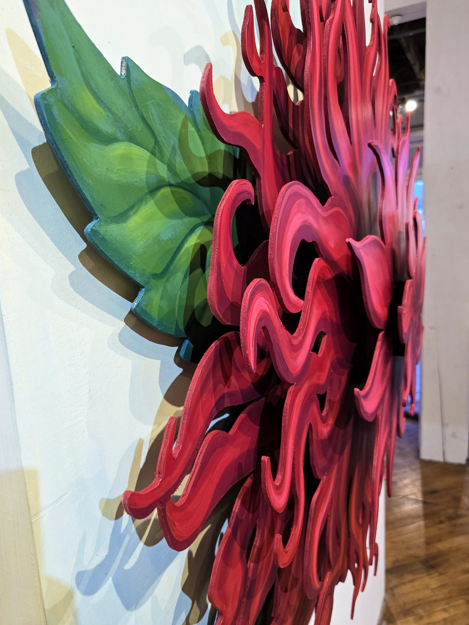 Dahlia - 3 Dimensional Original Painting - Michael Birawer Dahlia - 3 Dimensional Original Painting - Michael Birawer