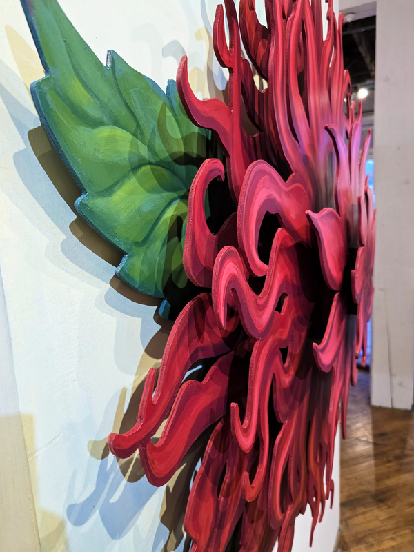 Dahlia - 3 Dimensional Original Painting - Michael Birawer Dahlia - 3 Dimensional Original Painting - Michael Birawer