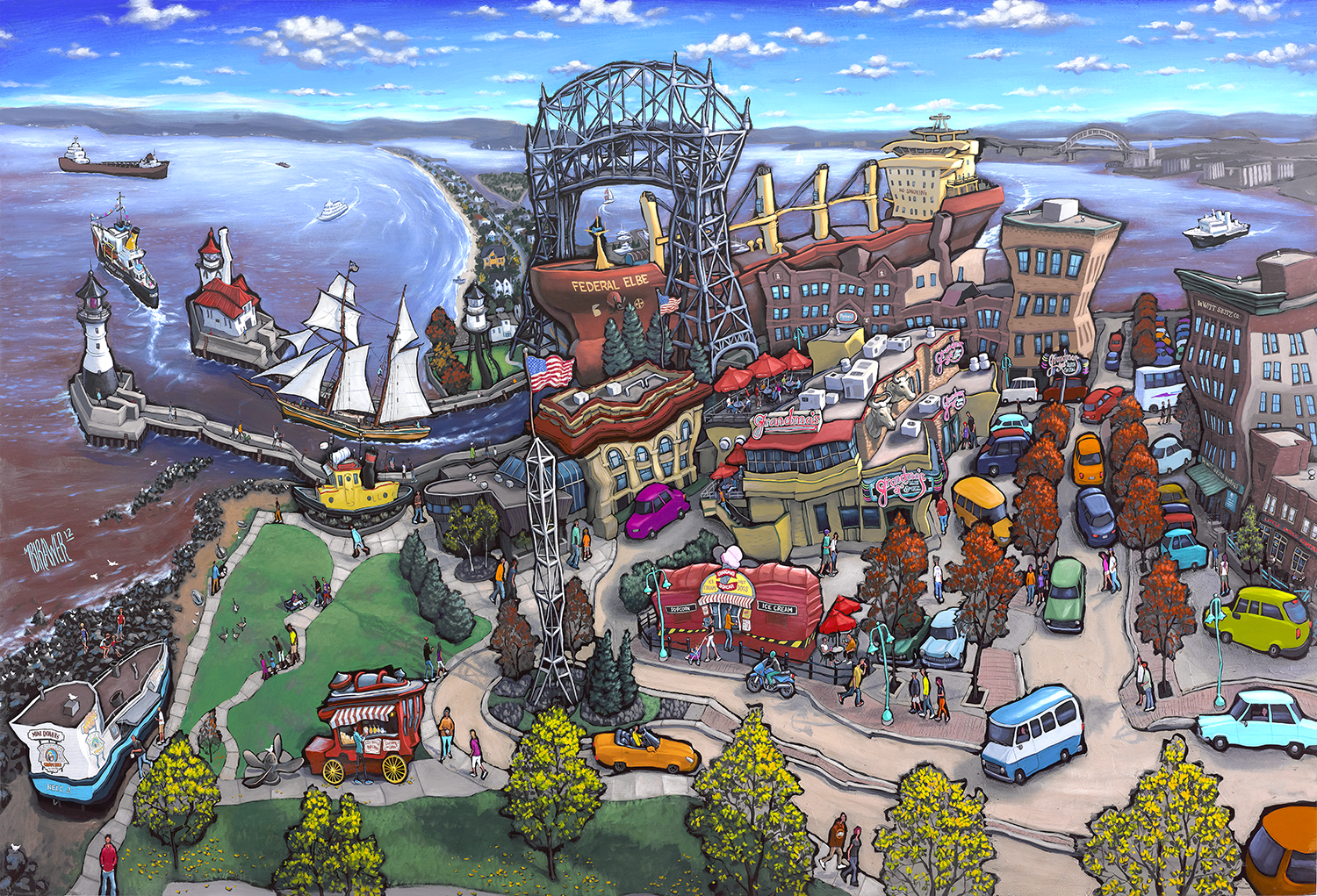 Canal Park - Duluth Original Painting