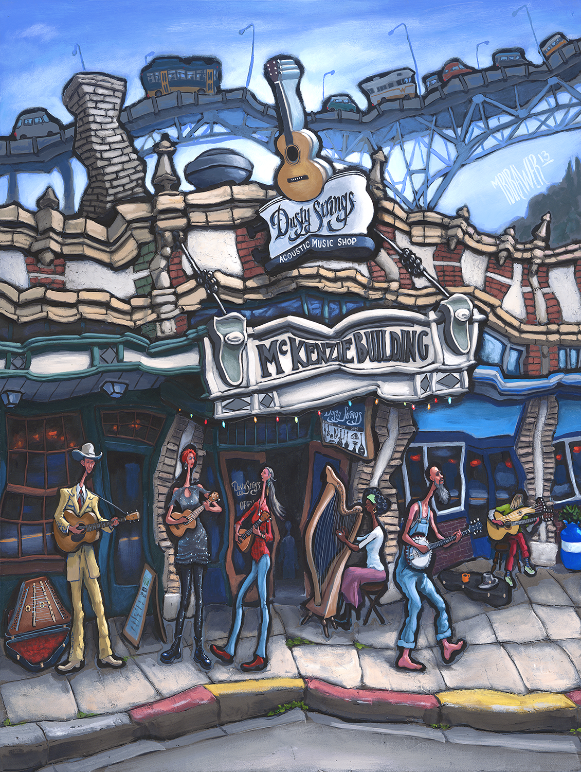 Dusty Strings Original Painting