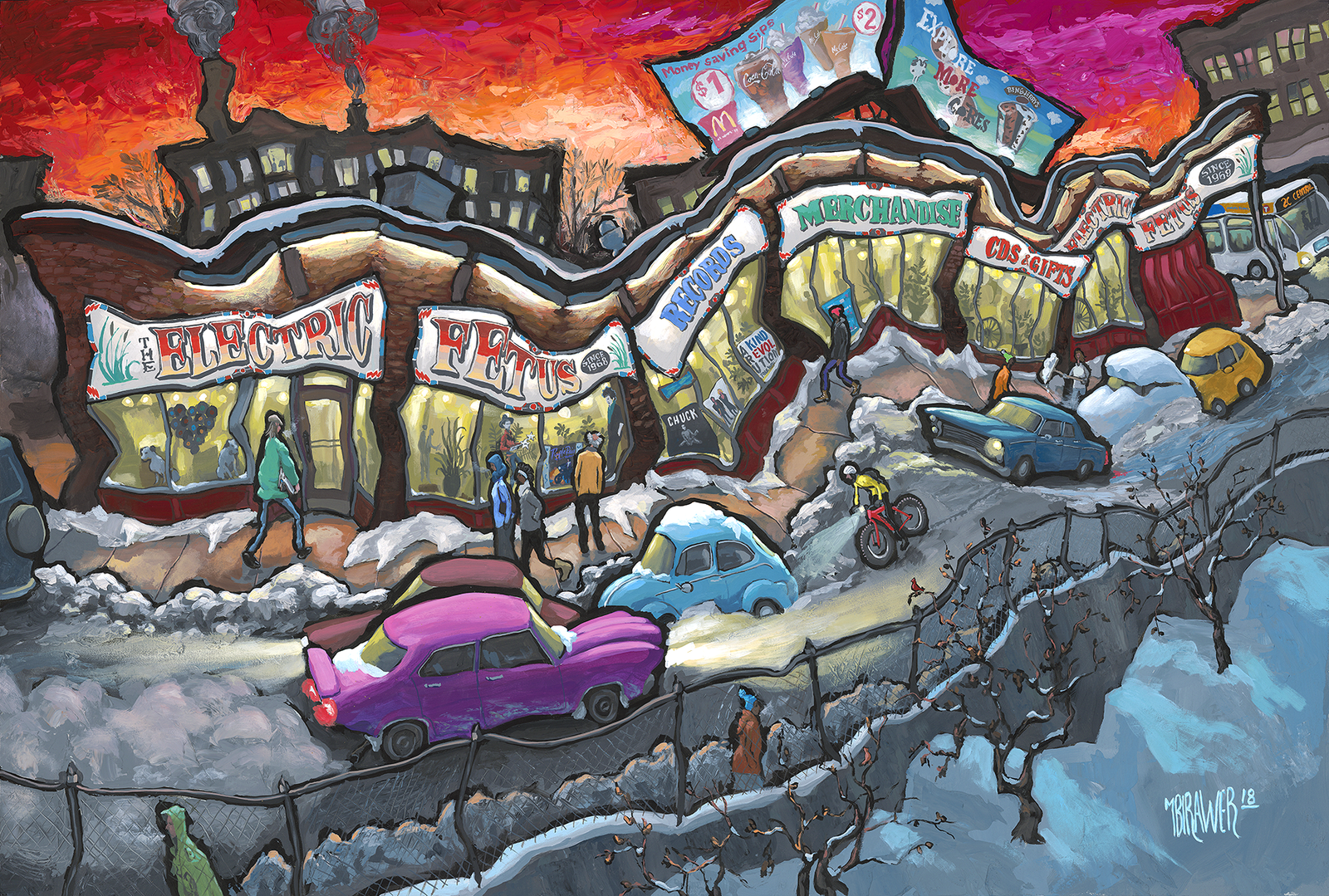 Electric Fetus Original Painting