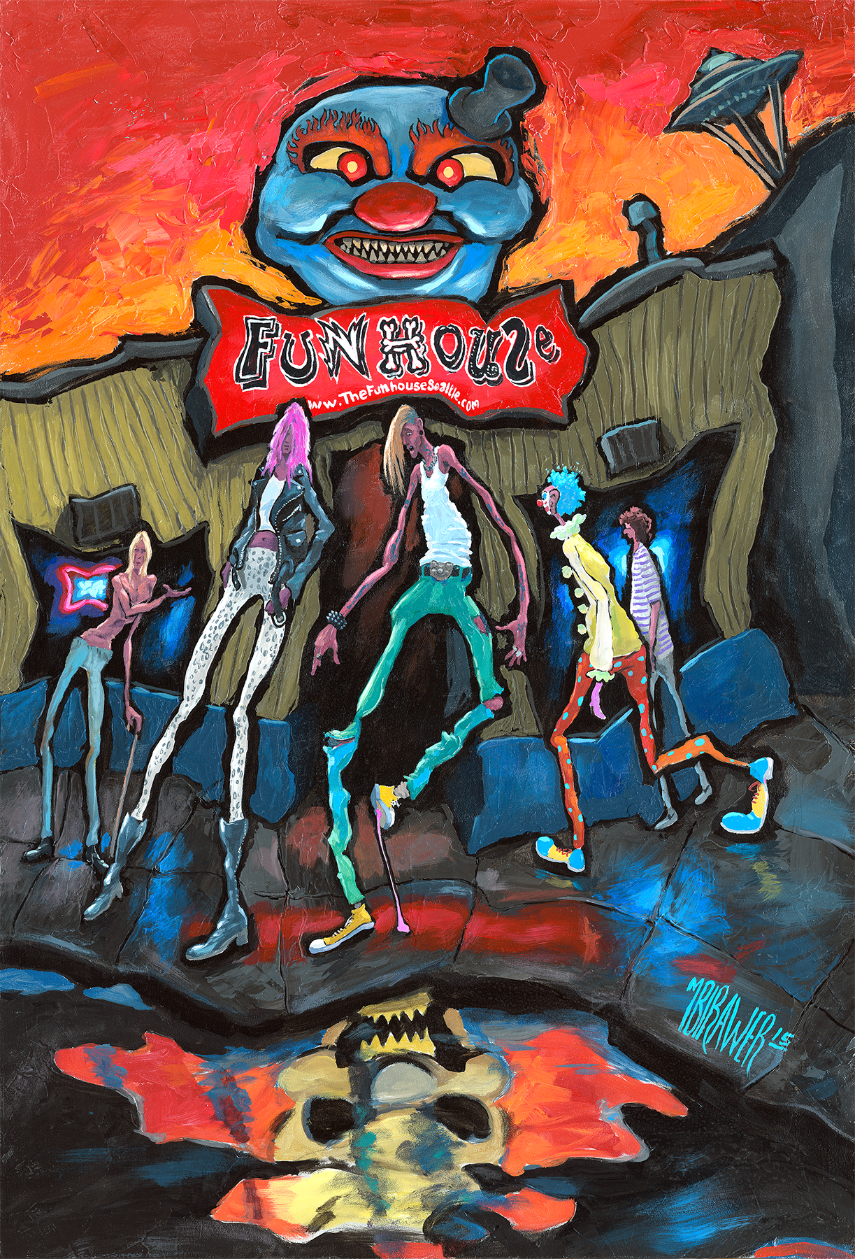 Funhouse Original Painting
