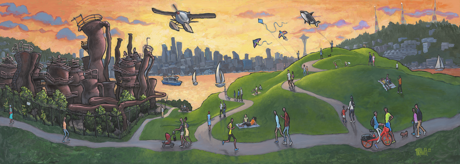 Gas Works Park Original Painting