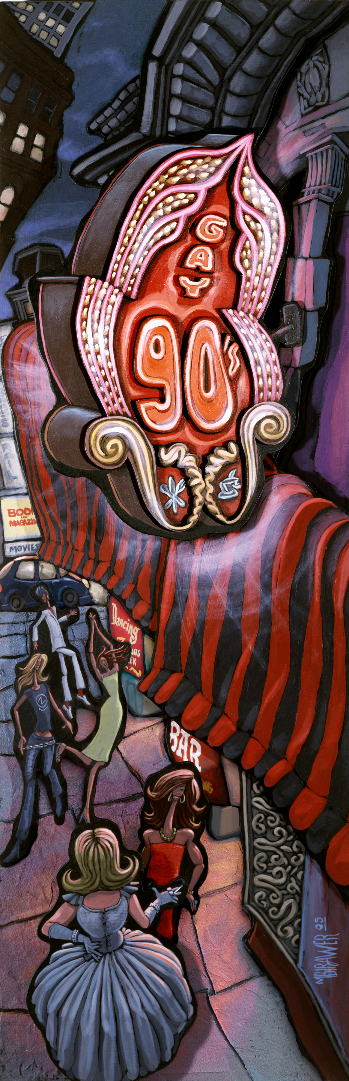 Gay 90's Original Painting