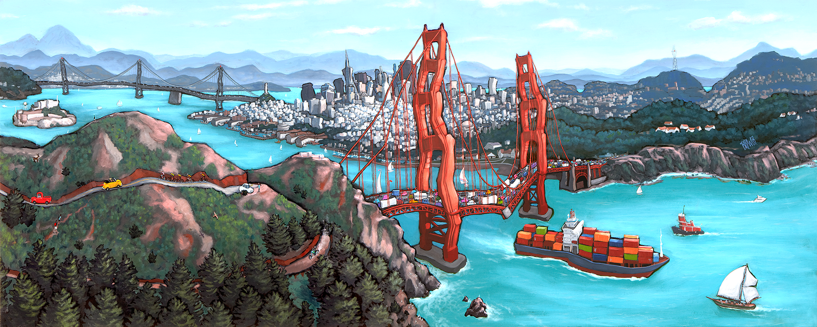 Golden Gate - San Francisco Original Painting