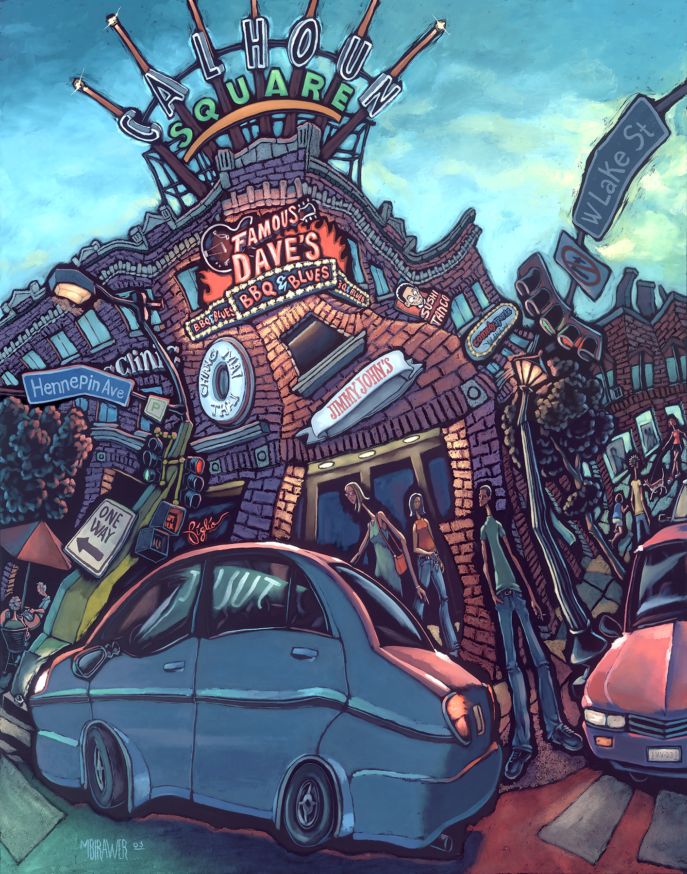 Hennepin & Lake Original Painting