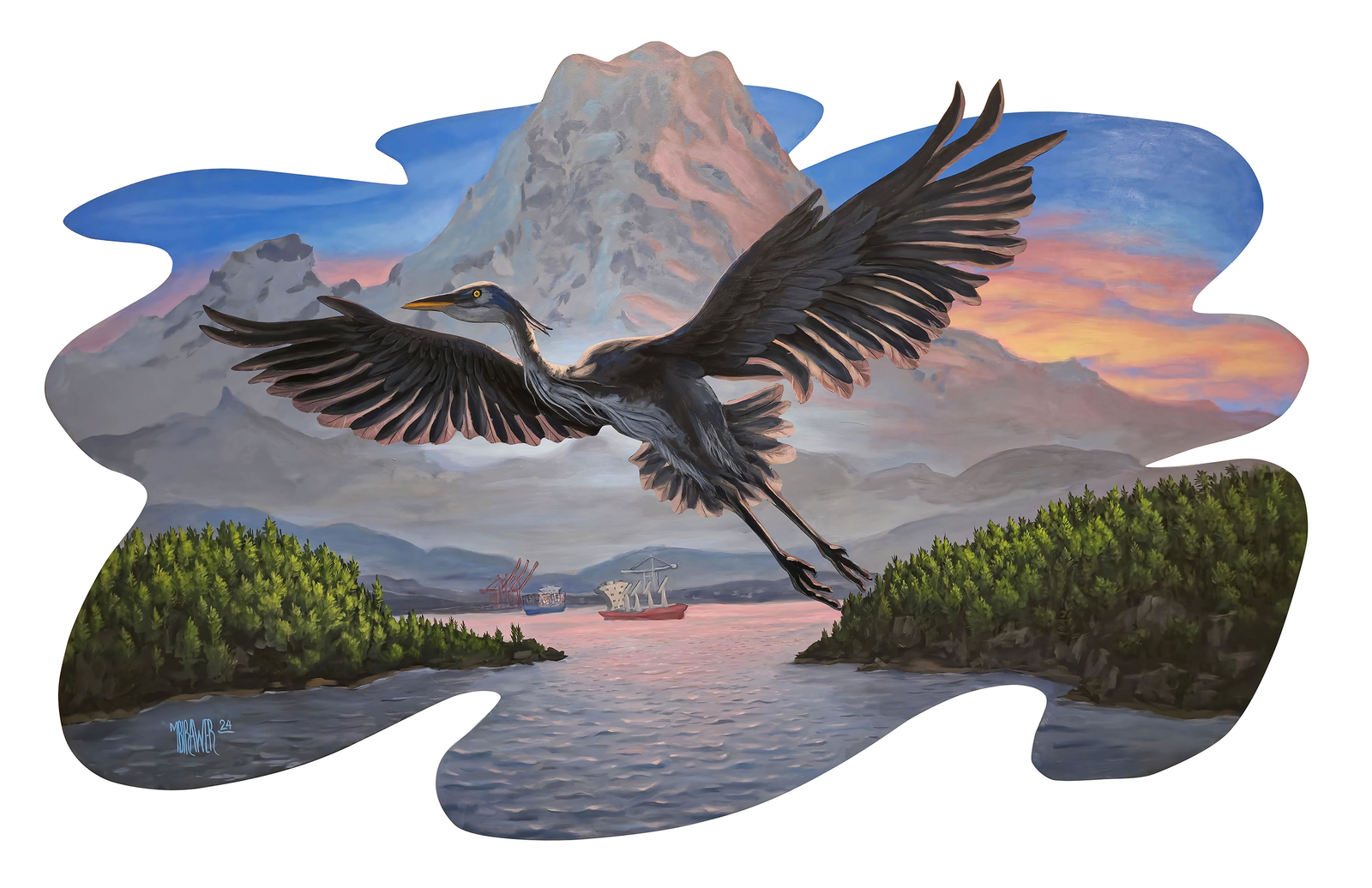 The Great Blue Heron - Puget Sound, WA