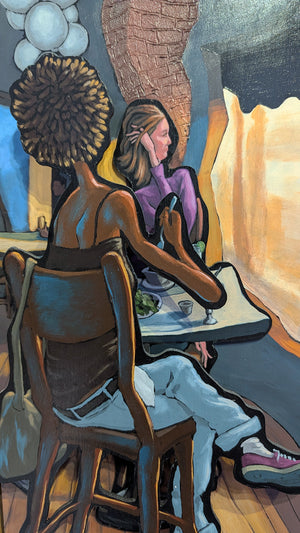 Late Afternoon Lunch Cutout Painting