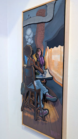 Late Afternoon Lunch Cutout Painting