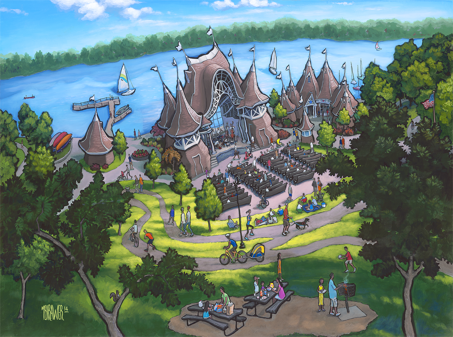 Lake Harriet - Minneapolis Original Painting