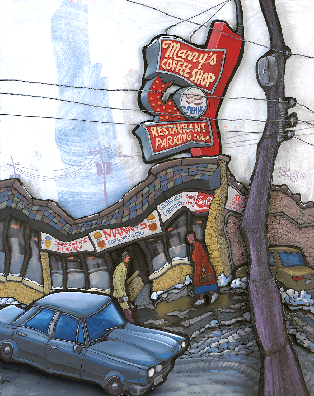 Manny's Deli Original Painting