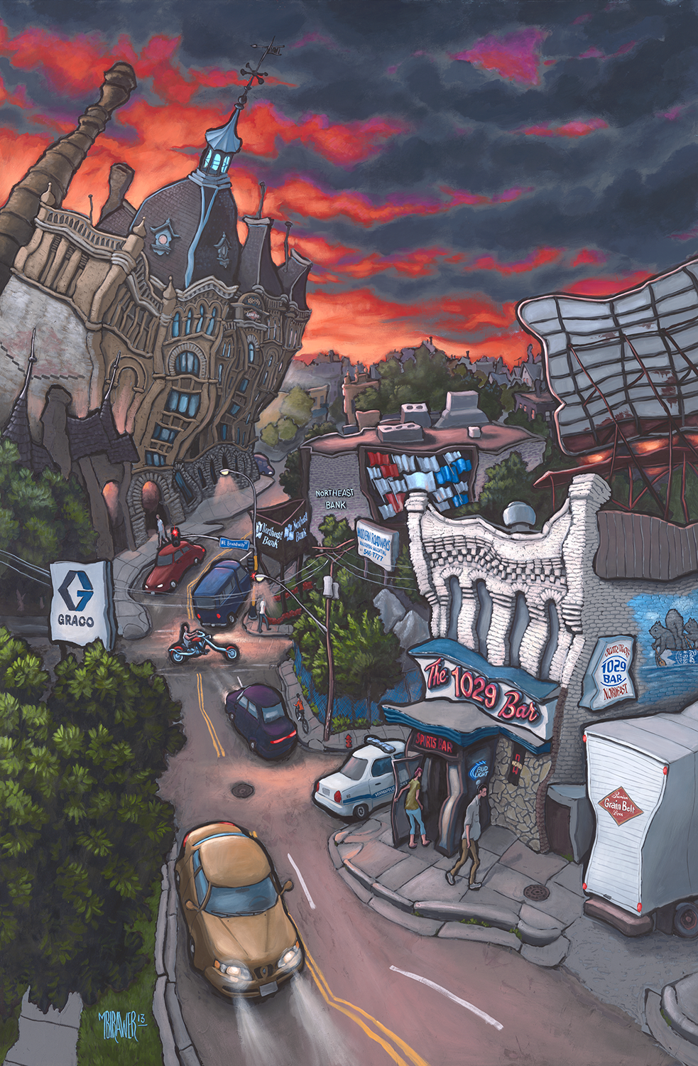 Marshall & Broadway Original Painting AVAILABLE