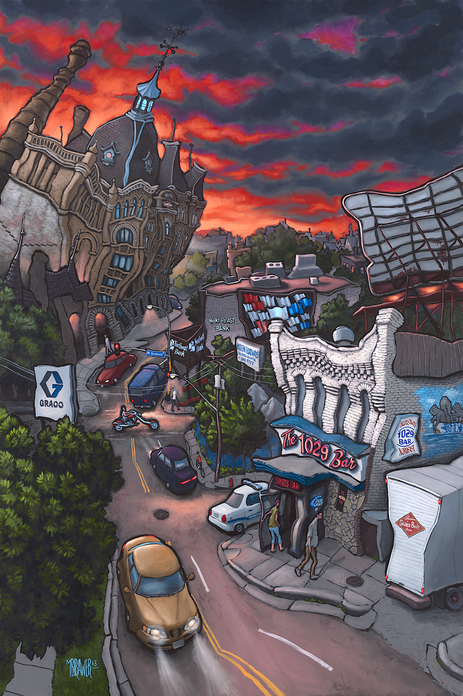 Marshall & Broadway Original Painting AVAILABLE