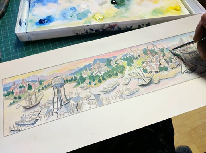 Maryland - Mural at the Hotel at the University of Maryland