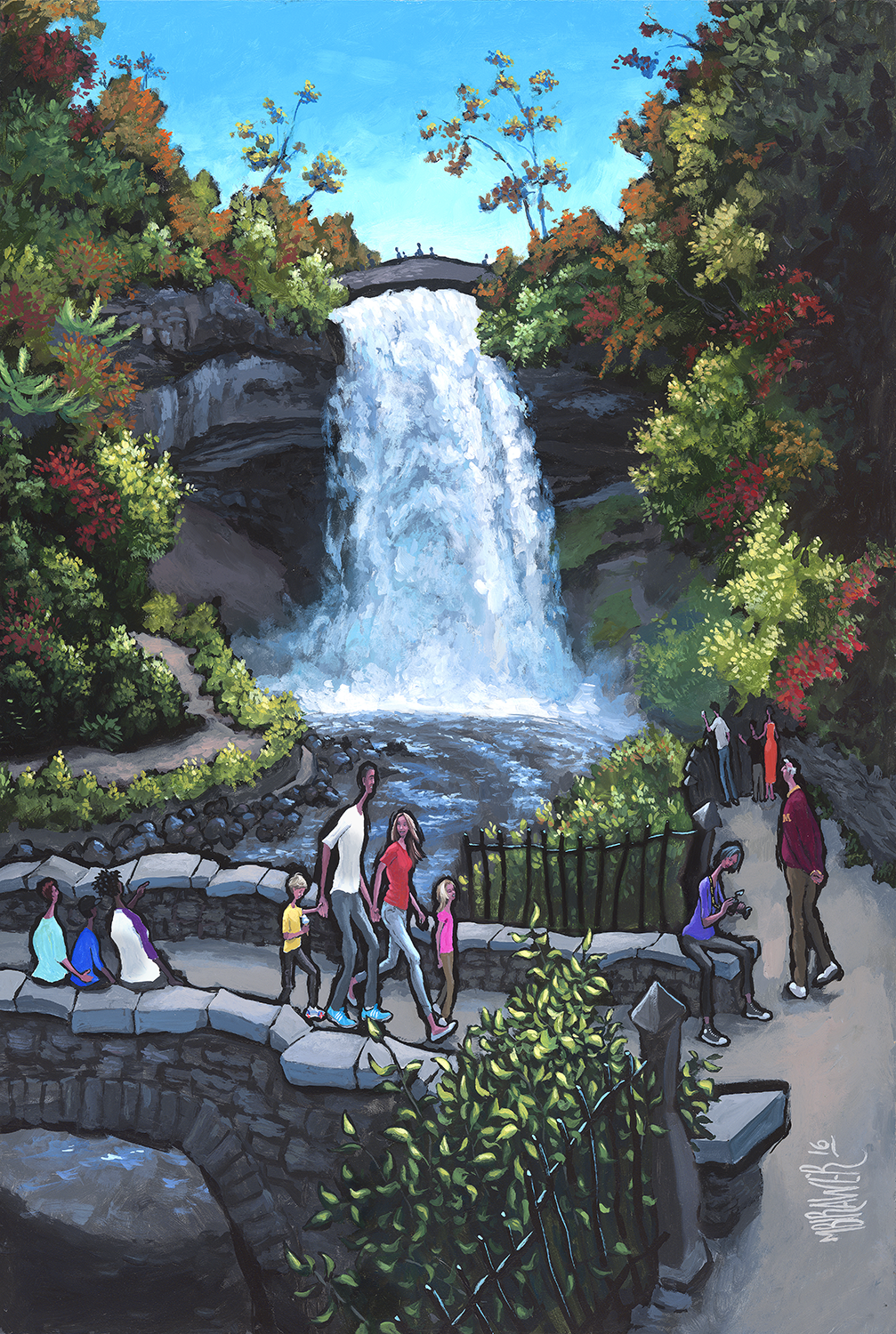 Minnehaha Falls Original Painting