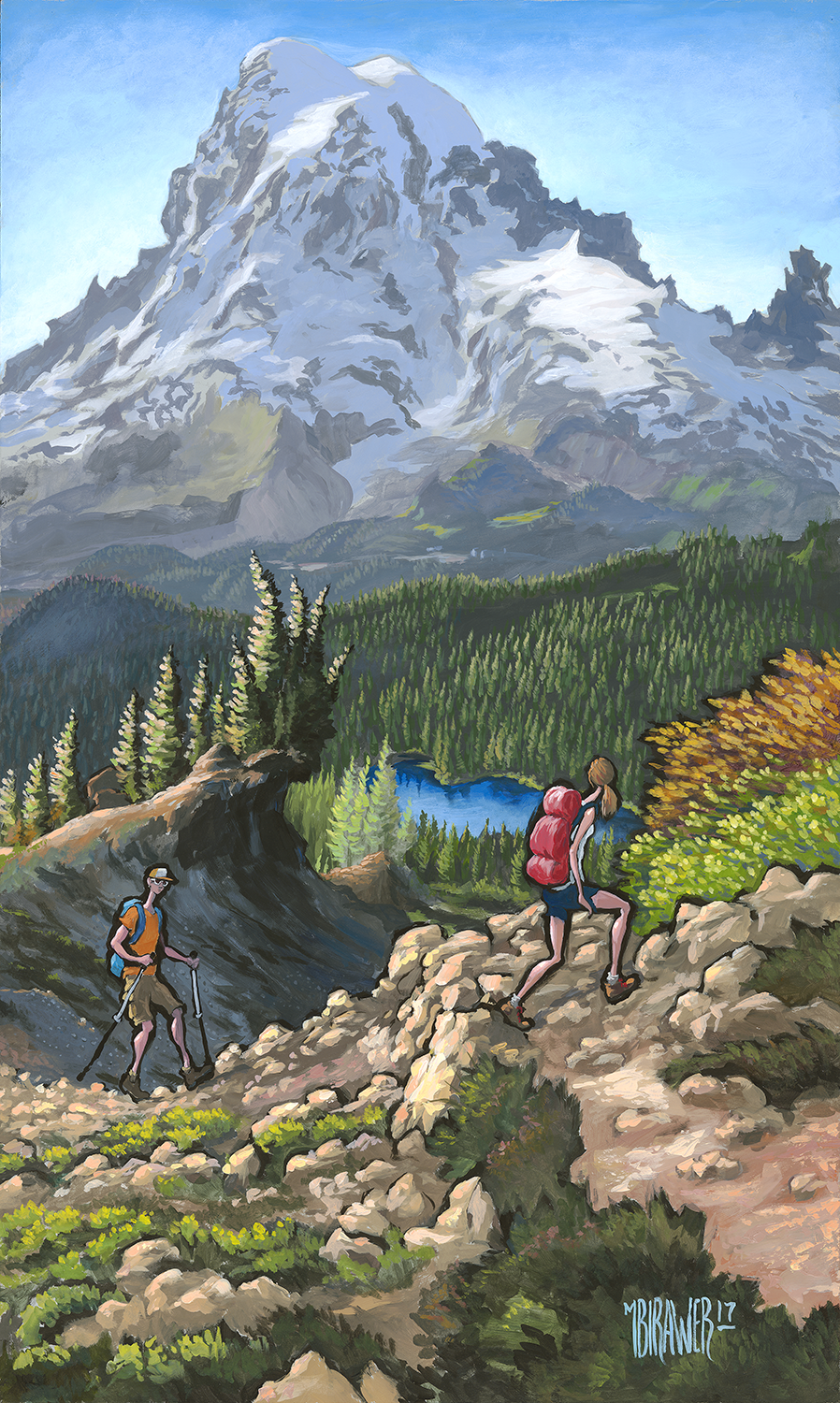 Mount Rainier Original Painting