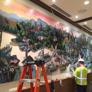 Maryland - Mural at the Hotel at the University of Maryland
