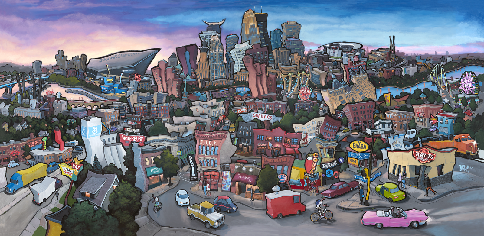 Northeast Minneapolis Original Painting